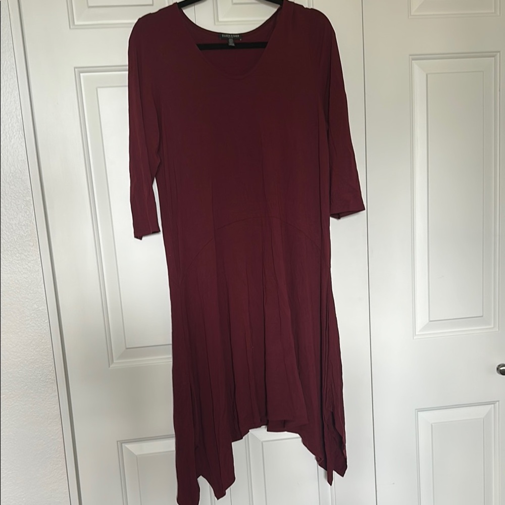 Eileen Fisher Burgundy Women's Dress